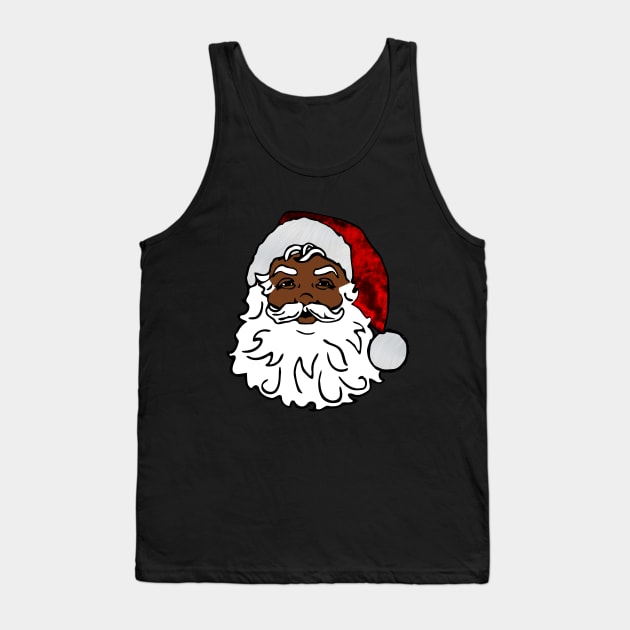 african black santa claus christmas Tank Top by gossiprag